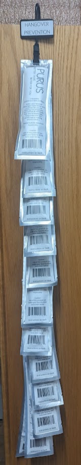 Retail display with 12 PURUS duo - Mylar pack